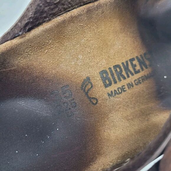 Birkenstock Sandal Women EU35 US4 Gizeh Brown Birko Flor Comfort Slides Thong - Picture 8 of 11